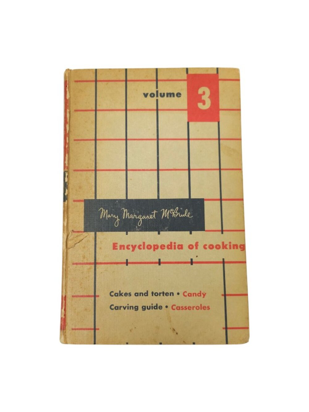 Mary Margaret McBride Encyclopedia of Cooking Volume 3 Vintage 1958 Cookbook HC